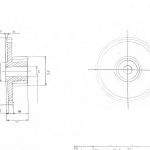 Rysunek techniczny - koło pasowe